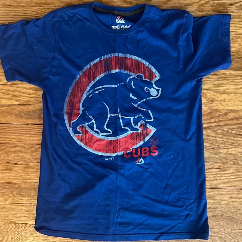 Cubs child size M t-shirt.  Take em to the ball game